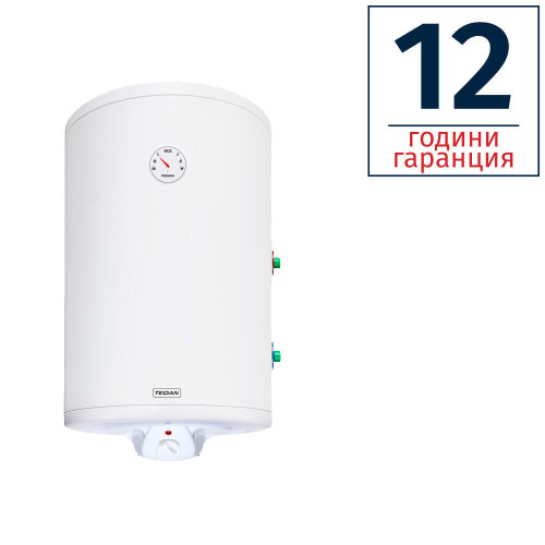 БОЙЛЕР TEDAN COMBI INOX 80л, вертикален, неръждаем, една серпентина, изводи отдясно, 2kW